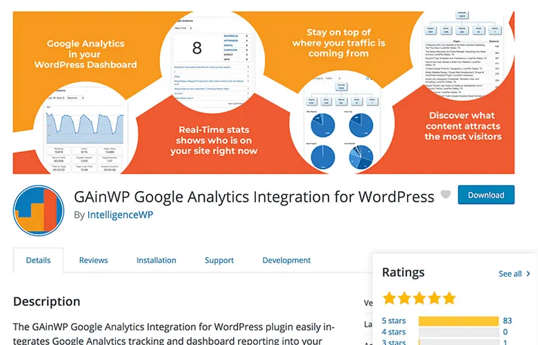 GainWP WordPress Analytics Eklentisi